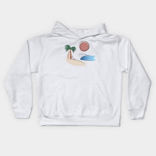 Summer Surf days Kids Hoodie